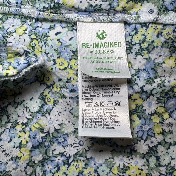 J. Crew Palermo smocked-waist mini dress in Liberty® Thorpe Hill fabric Small - Picture 12 of 12